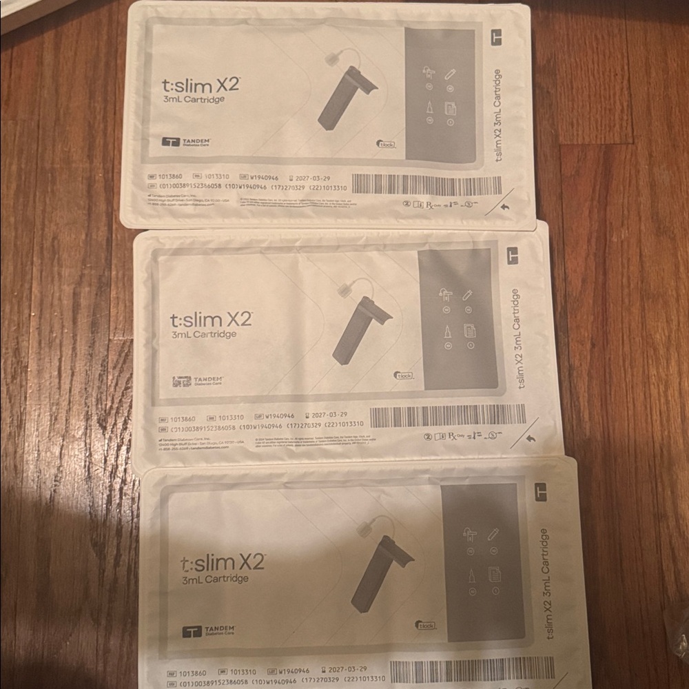 Tandem t:slim X2 3ml Cartridges, 3 Boxes